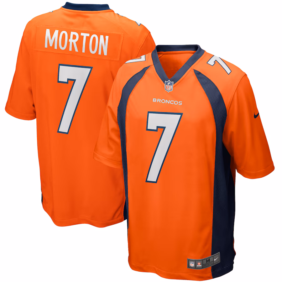 Men's Denver Broncos Craig Morton Nike Orange Game Retired Player Jersey - Ujersey