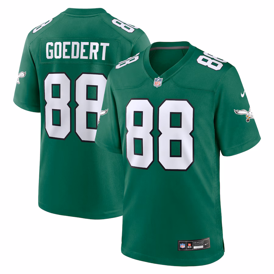 Youth Philadelphia Eagles Dallas Goedert Nike Kelly Green Game Jersey - Ujersey