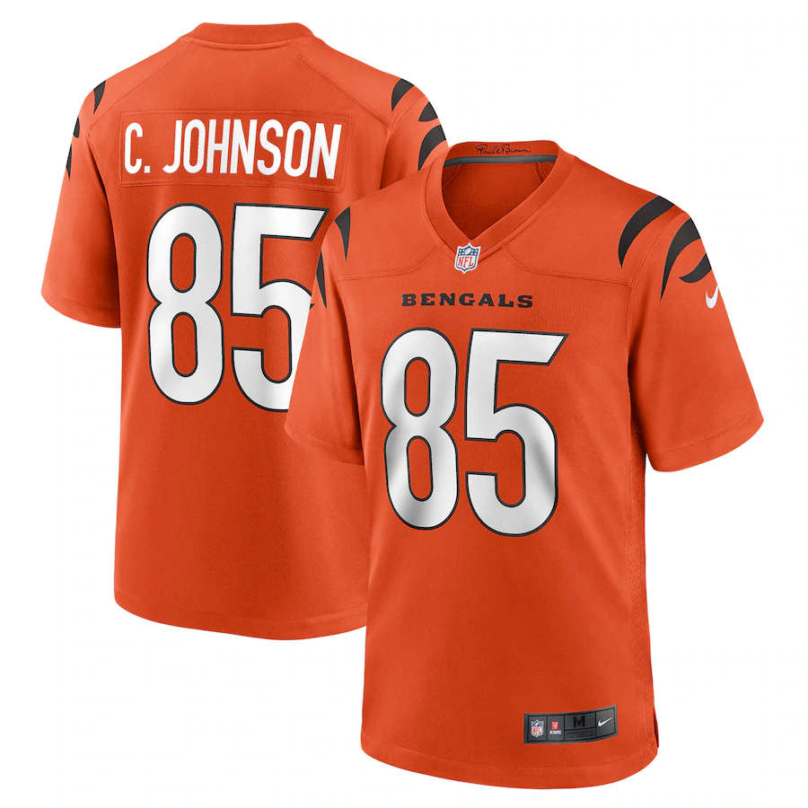 Men's Cincinnati Bengals Chad Johnson Nike Orange Retired Player Alternate Game Jersey - Ujersey