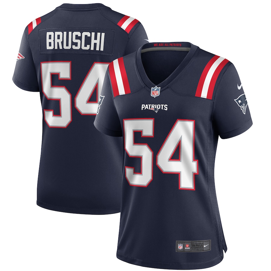 Women's New England Patriots Tedy Bruschi Nike Navy Game Retired Player Jersey - Ujersey