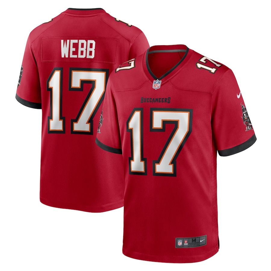 Men's Tampa Bay Buccaneers Raleigh Webb Nike  Red  Game Jersey - Ujersey