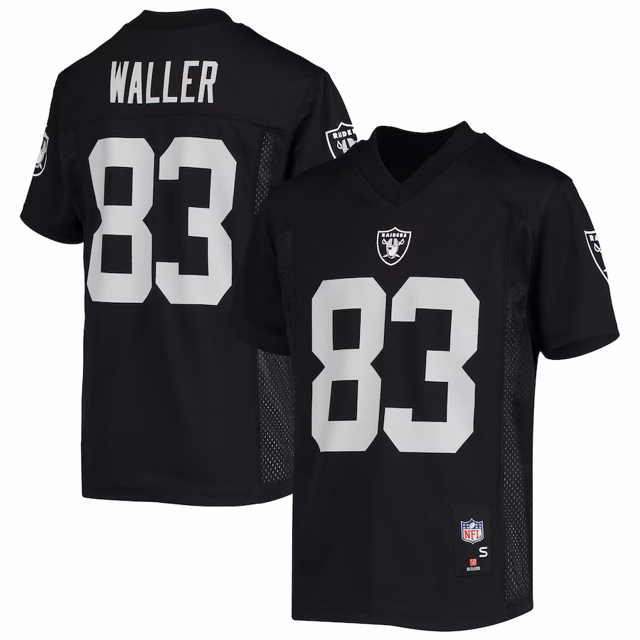 Youth Las Vegas Raiders Darren Waller Black Replica Player Jersey - Ujersey