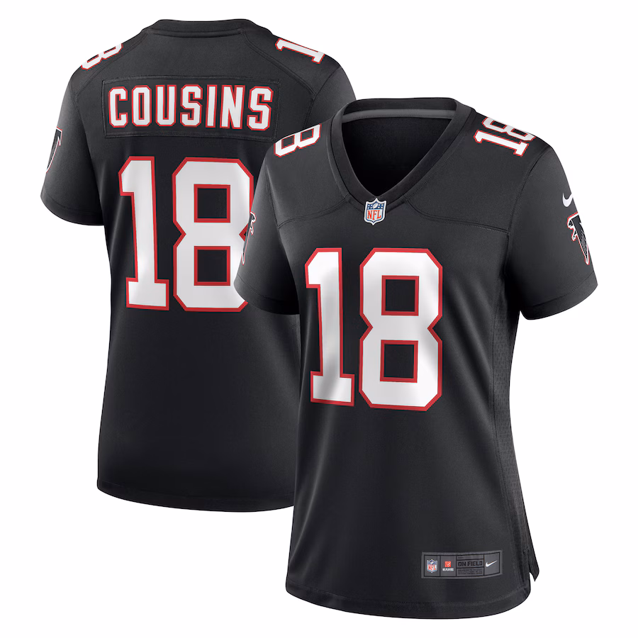 Women's Atlanta Falcons Kirk Cousins Nike  Black Alternate Game Jersey - Ujersey