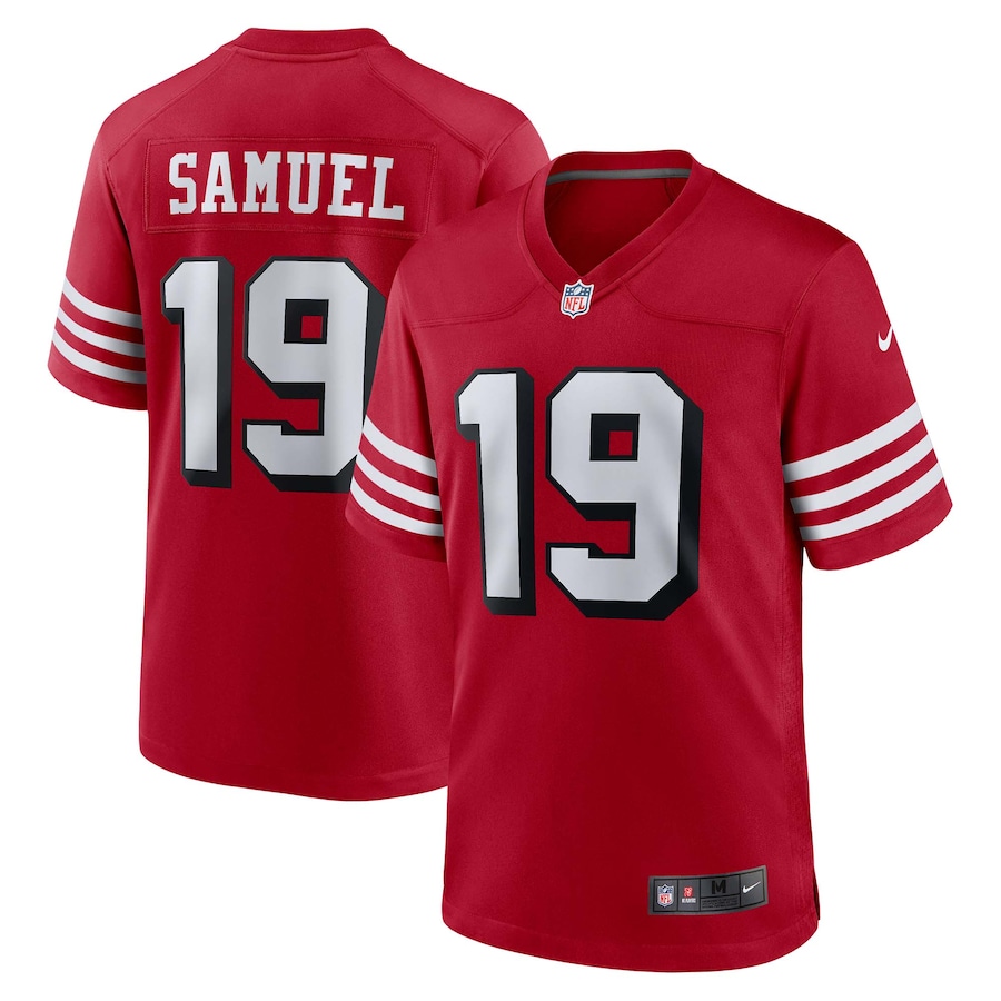 Men's San Francisco 49ers Deebo Samuel Nike Scarlet Alternate Game Jersey - Ujersey