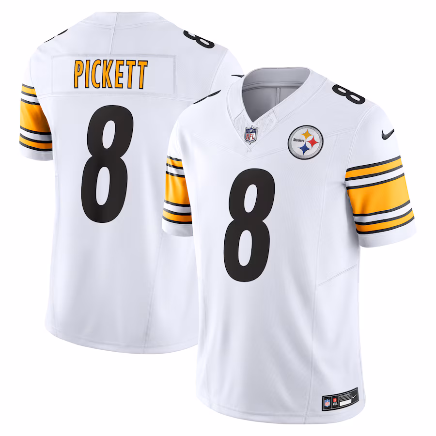 Men's Pittsburgh Steelers Kenny Pickett Nike White Vapor F.U.S.E. Limited Jersey - Ujersey
