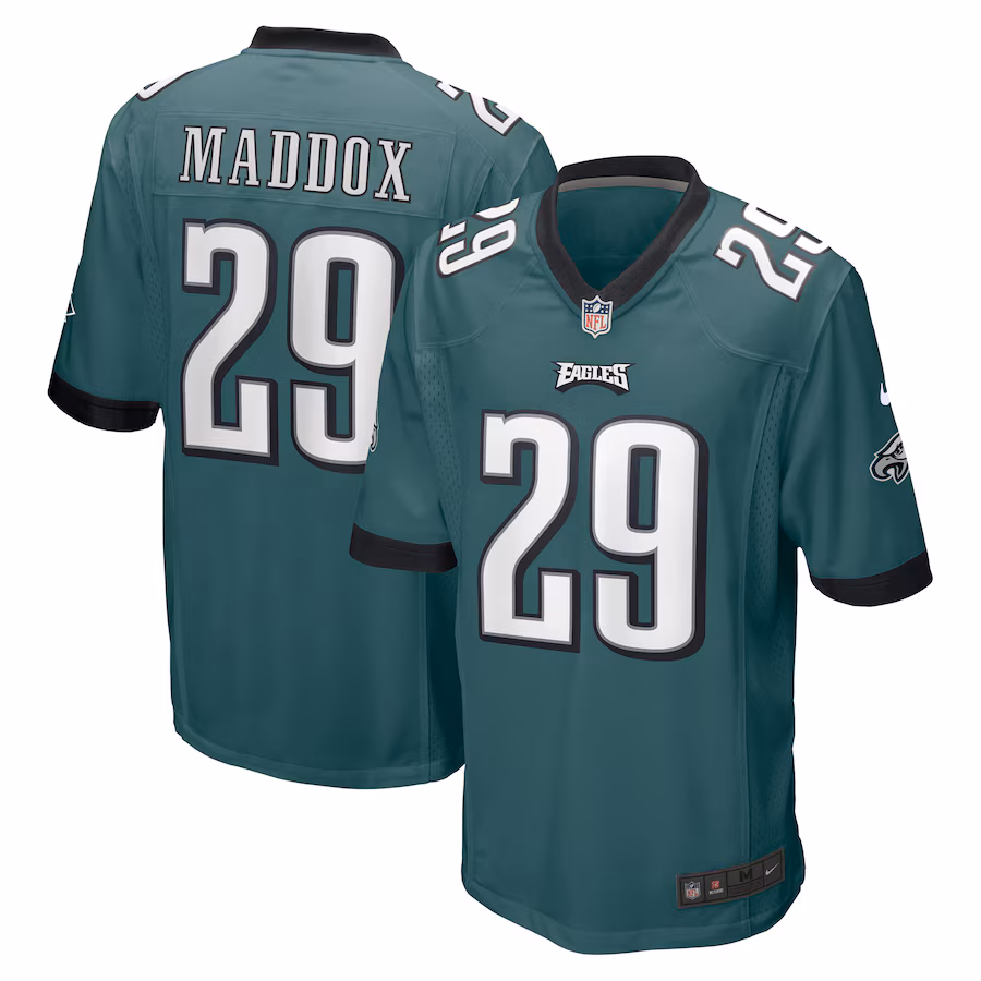 Men's Philadelphia Eagles Avonte Maddox Nike Midnight Green Game Jersey - Ujersey