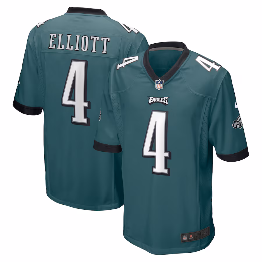 Men's Philadelphia Eagles Jake Elliott Nike Midnight Green Game Jersey - Ujersey
