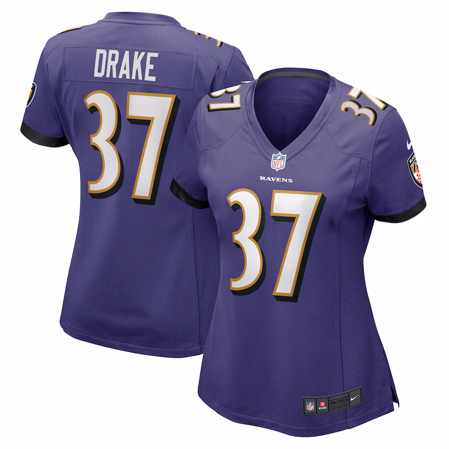 Women's Baltimore Ravens Kenyan Drake Nike  Purple  Game Jersey - Ujersey