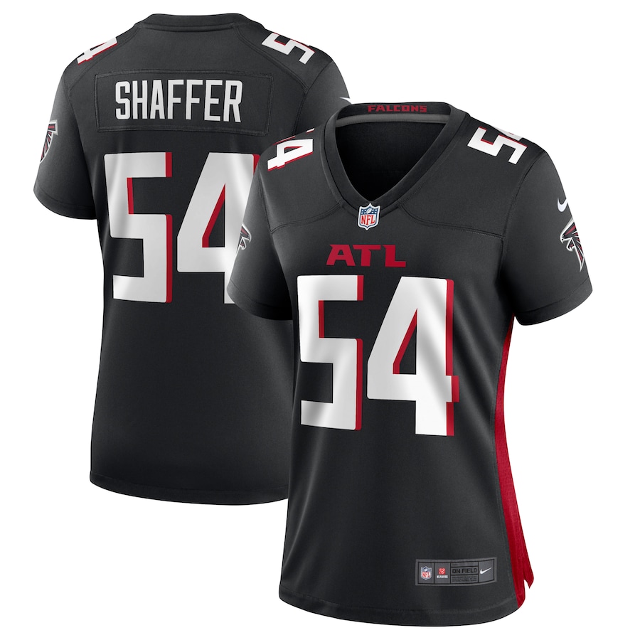 Women's Atlanta Falcons Justin Shaffer Nike  Black  Game Jersey - Ujersey