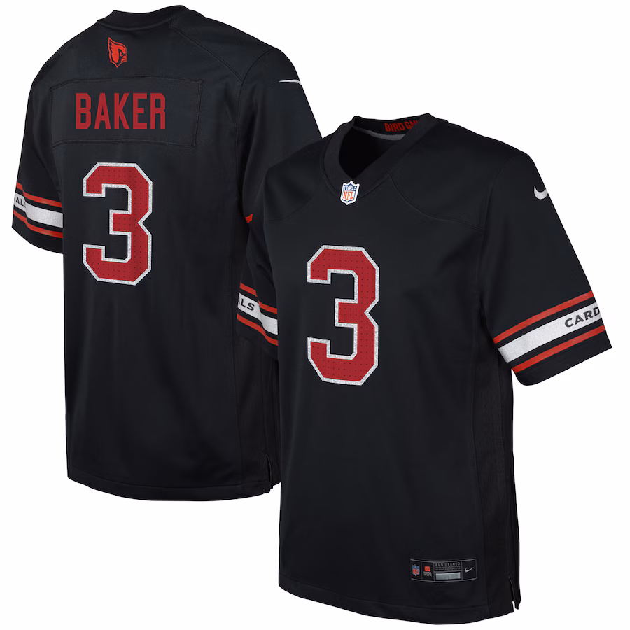Youth Arizona Cardinals Budda Baker Nike Black Game Jersey - Ujersey