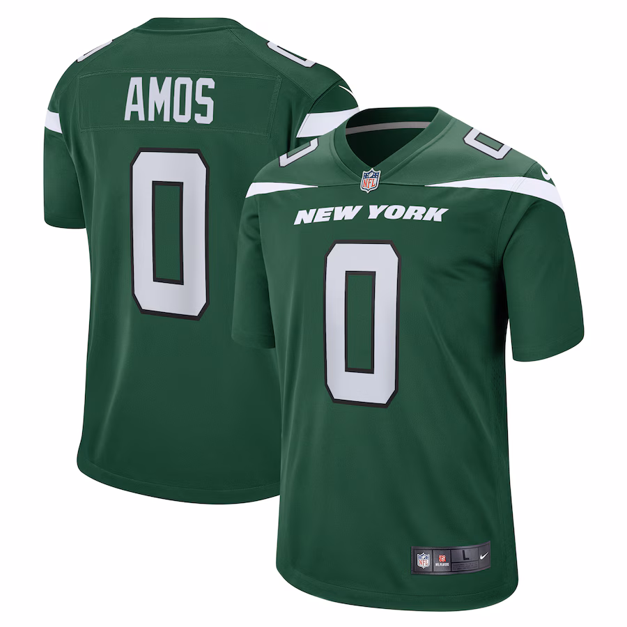 Men's New York Jets Adrian Amos Nike Gotham Green  Game Jersey - Ujersey