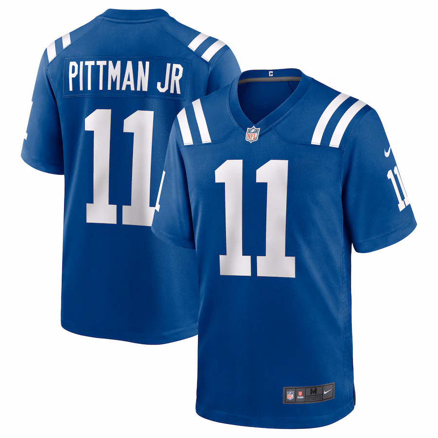 Men's Indianapolis Colts Michael Pittman Jr. Nike Royal Game Player Jersey - Ujersey