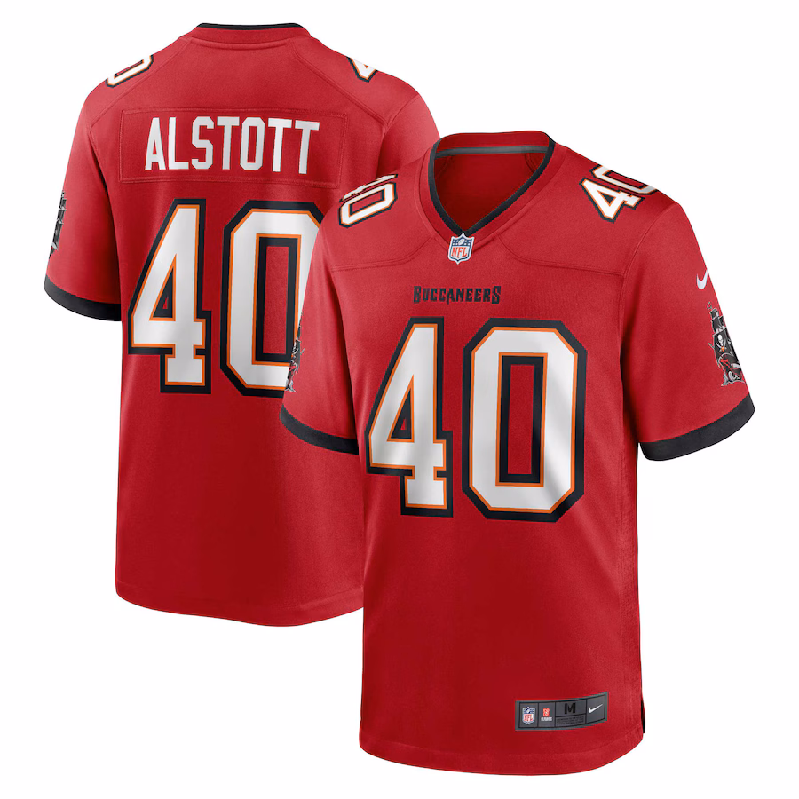 Men's Tampa Bay Buccaneers Mike Alstott Nike Red Retired Player Game Jersey - Ujersey