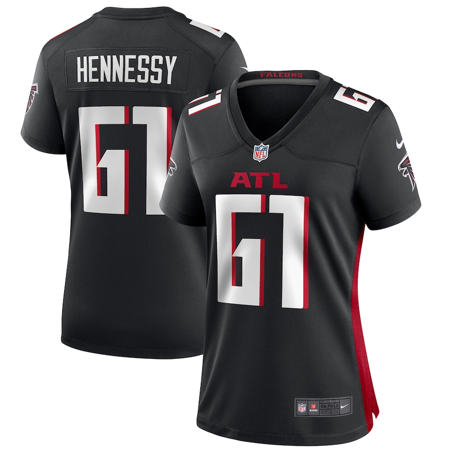 Women's Atlanta Falcons Matt Hennessy Nike Black Game Jersey - Ujersey