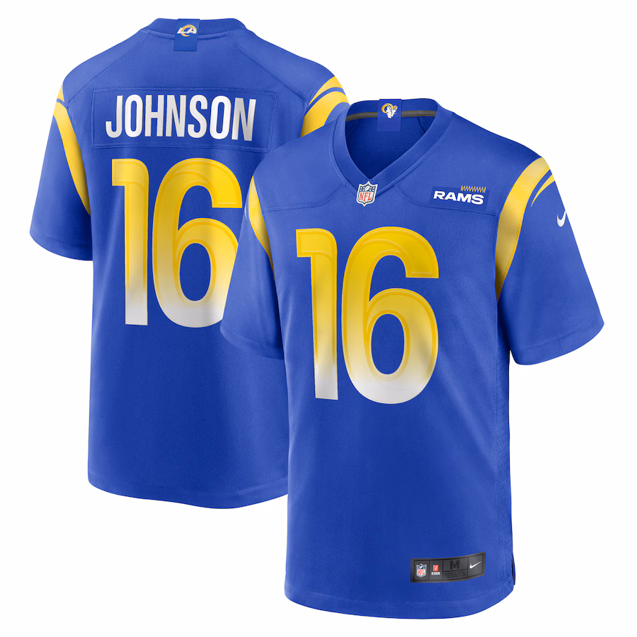 Men's Los Angeles Rams Tyler Johnson Nike  Royal Team Game Jersey - Ujersey