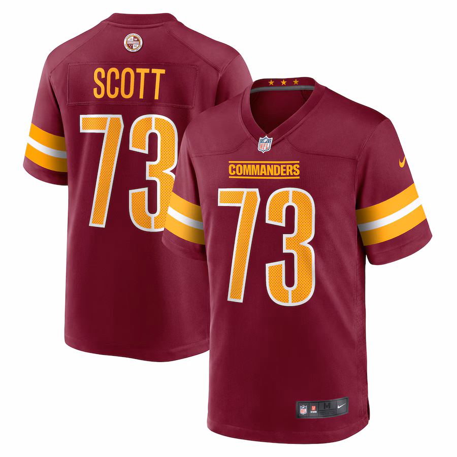 Men's Washington Commanders Trent Scott Nike Burgundy Game Jersey - Ujersey