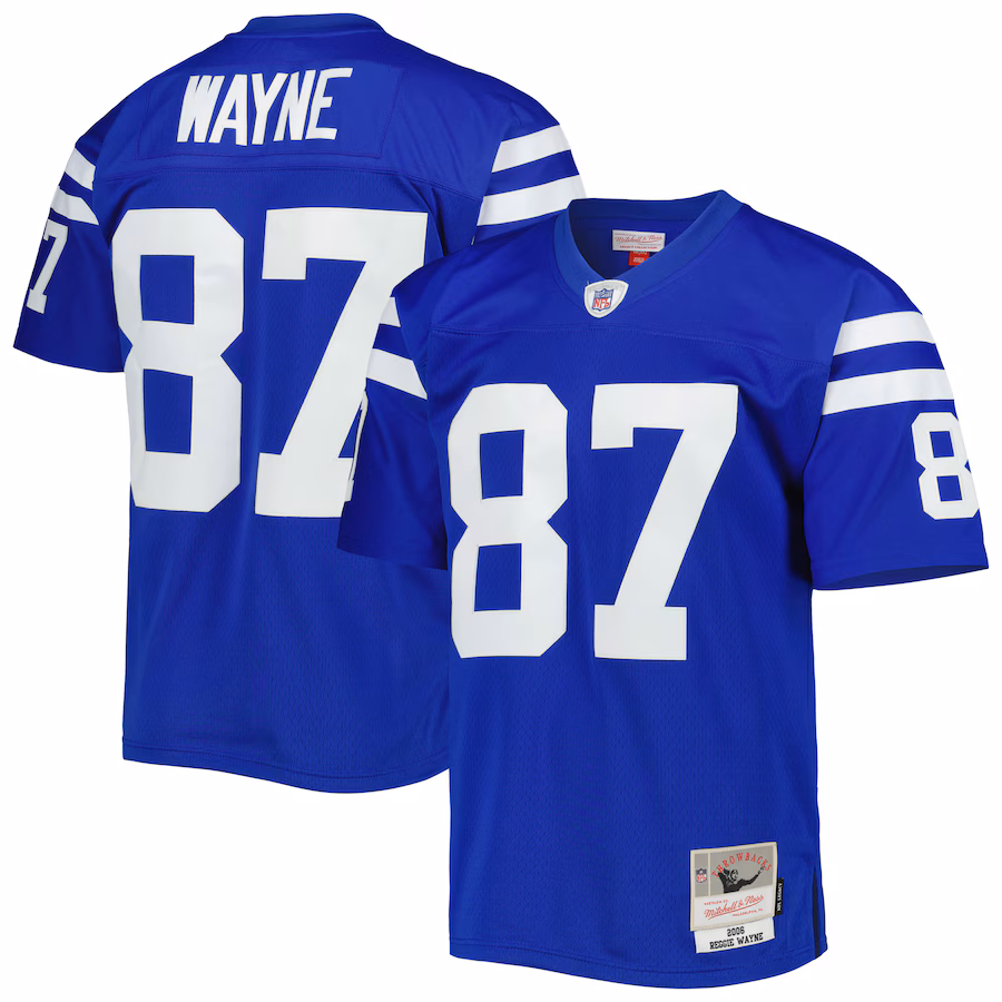 Men's Indianapolis Colts Reggie Wayne Mitchell & Ness Royal Legacy Replica Jersey - Ujersey