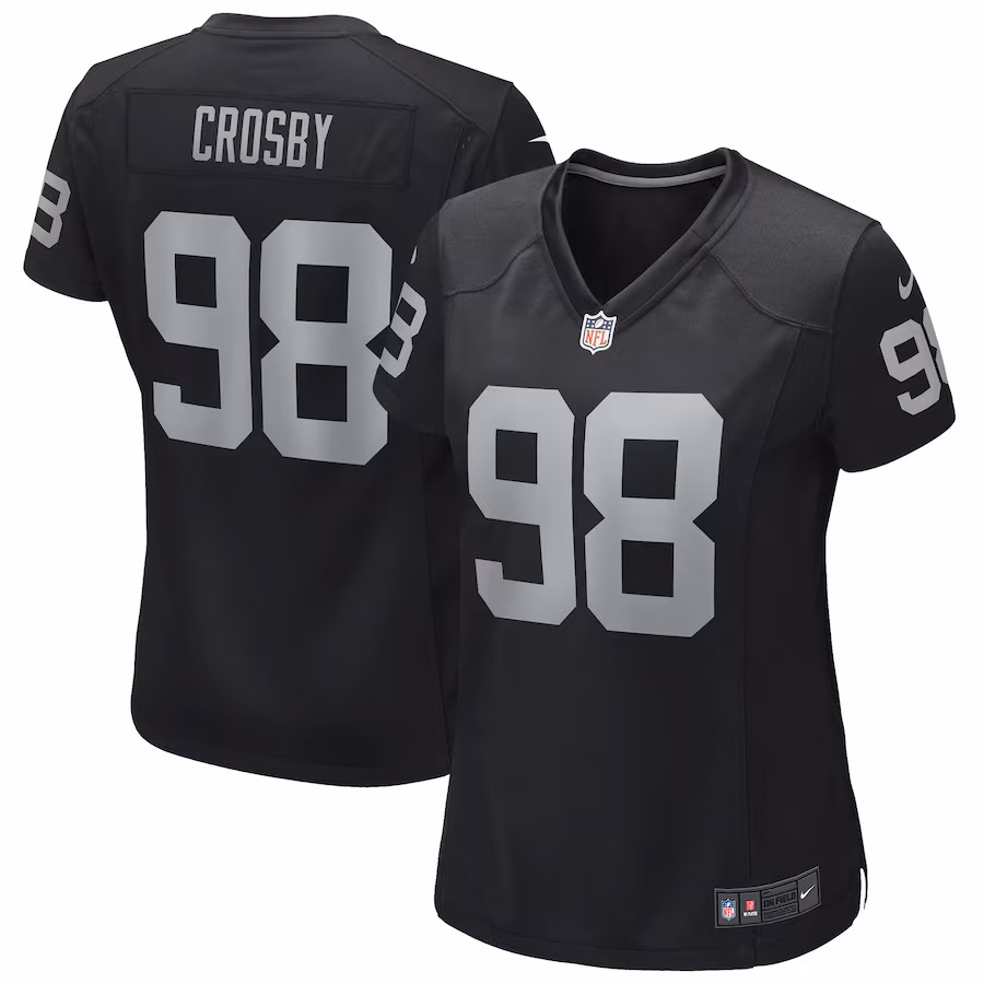 Women's Nike Maxx Crosby Black Las Vegas Raiders Jersey - Ujersey