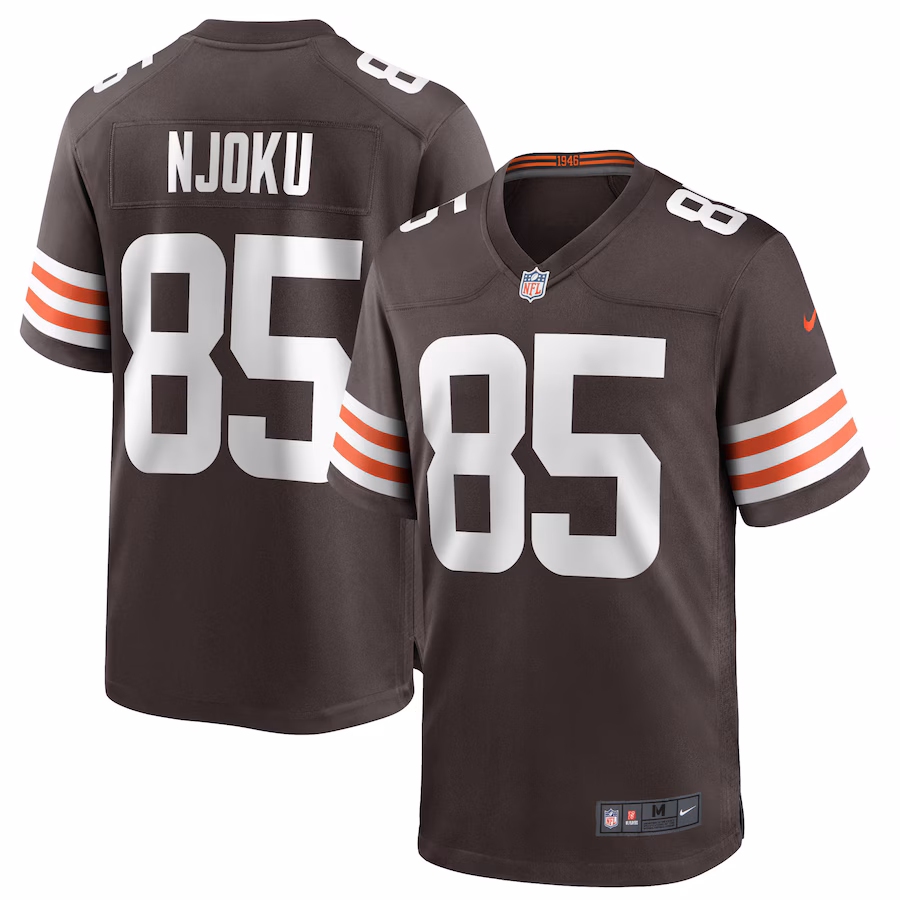 Men's Cleveland Browns David Njoku Nike Brown Game Player Jersey - Ujersey