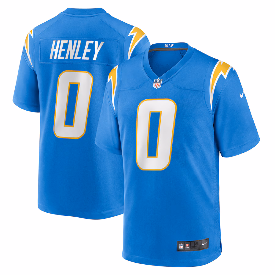 Men's Los Angeles Chargers Daiyan Henley Nike Powder Blue Team Game Jersey - Ujersey