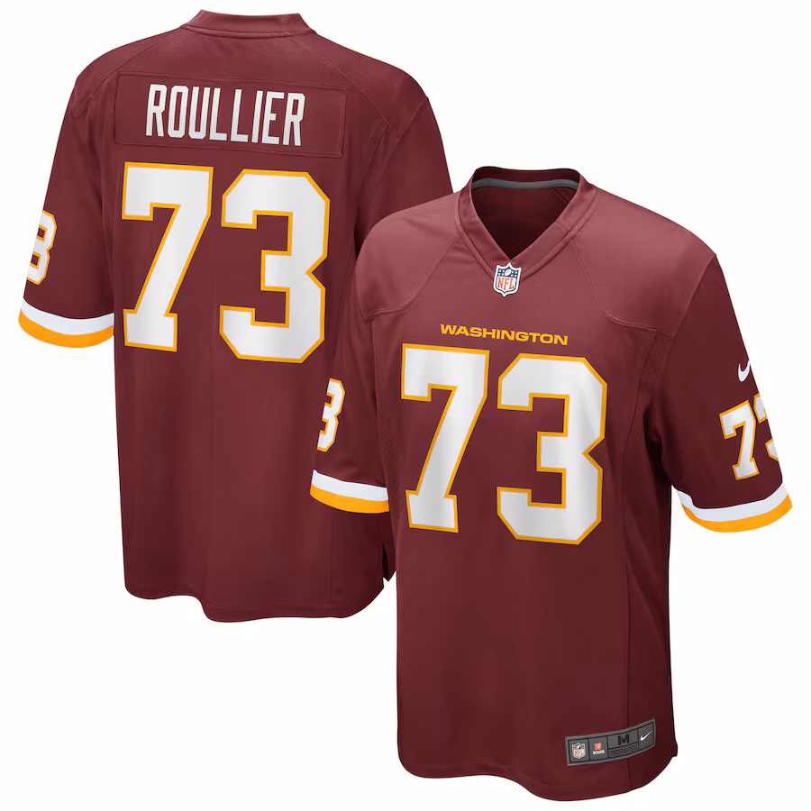 Men's Nike Chase Roullier Washington Football Team Burgundy Game Player Jersey - Ujersey