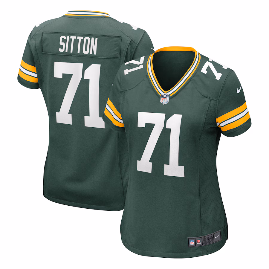 Women's Green Bay Packers Josh Sitton Nike Green Retired Game Jersey - Ujersey