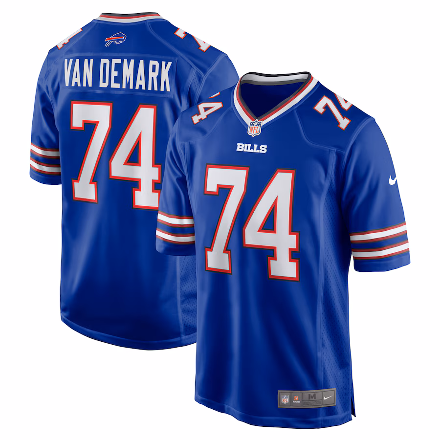 Men's Buffalo Bills Ryan Van Demark Nike Royal Game Player Jersey - Ujersey
