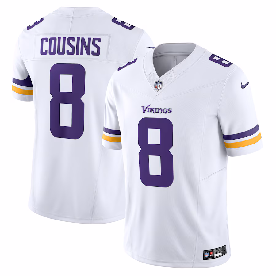 Men's Minnesota Vikings Kirk Cousins Nike White Vapor F.U.S.E. Limited Jersey - Ujersey
