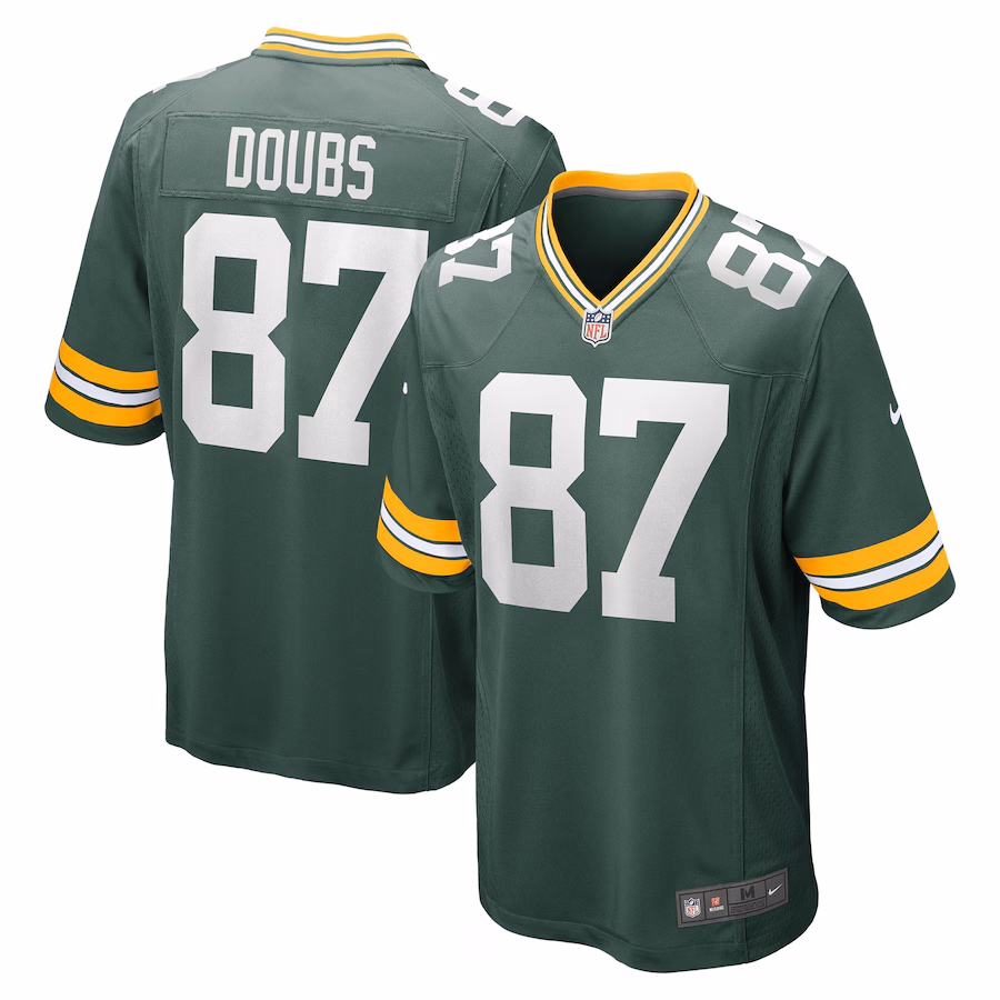 Men's Green Bay Packers Romeo Doubs Nike Green Game Player Jersey - Ujersey