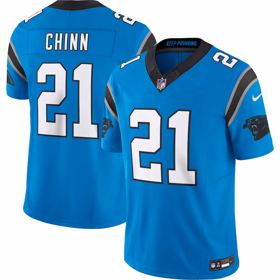 Men's Carolina Panthers Jeremy Chinn Nike Blue Vapor F.U.S.E. Limited Jersey - Ujersey