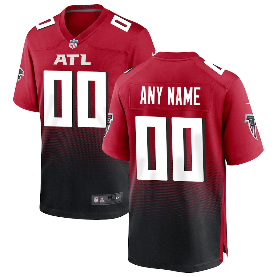 Men's Atlanta Falcons Nike Red Alternate Custom Game Jersey - Ujersey