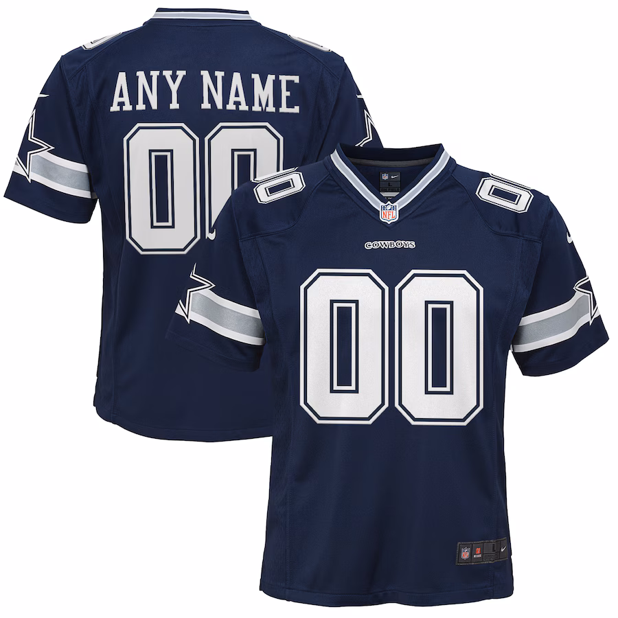 Youth Dallas Cowboys Nike Navy Custom Game Jersey - Ujersey