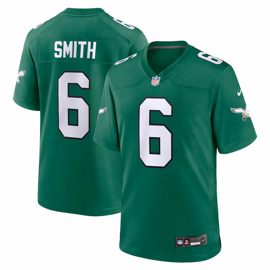 Men's Philadelphia Eagles DeVonta Smith Nike Kelly Green Alternate Game Player Jersey - Ujersey
