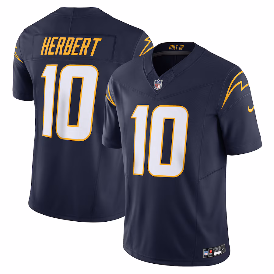 Men's Los Angeles Chargers Justin Herbert Nike Navy Vapor F.U.S.E. Limited Jersey - Ujersey