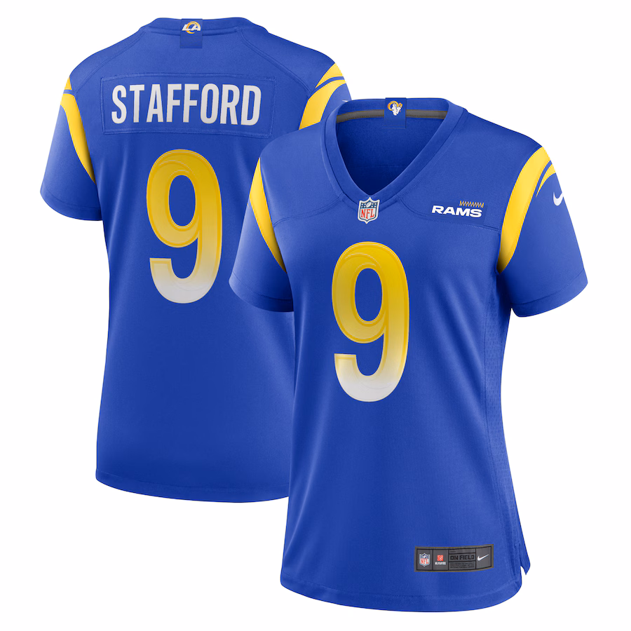 Women's Los Angeles Rams Matthew Stafford Nike Royal Game Jersey - Ujersey