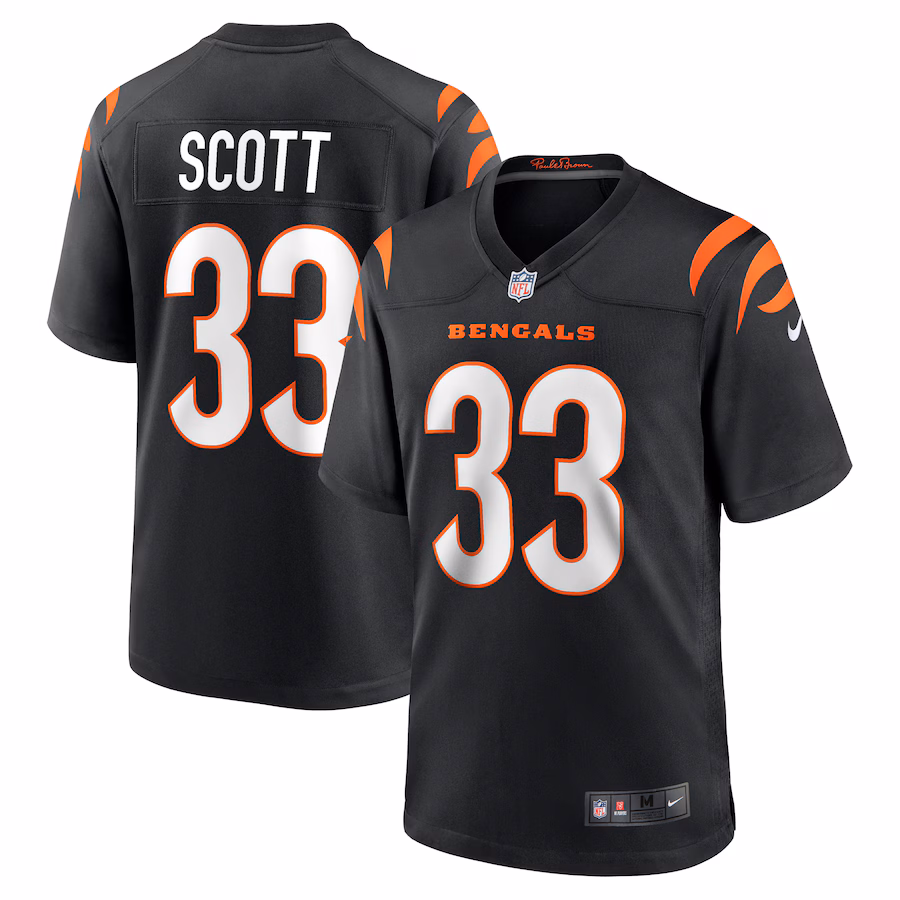 Men's Cincinnati Bengals Nick Scott Nike Black Game Player Jersey - Ujersey