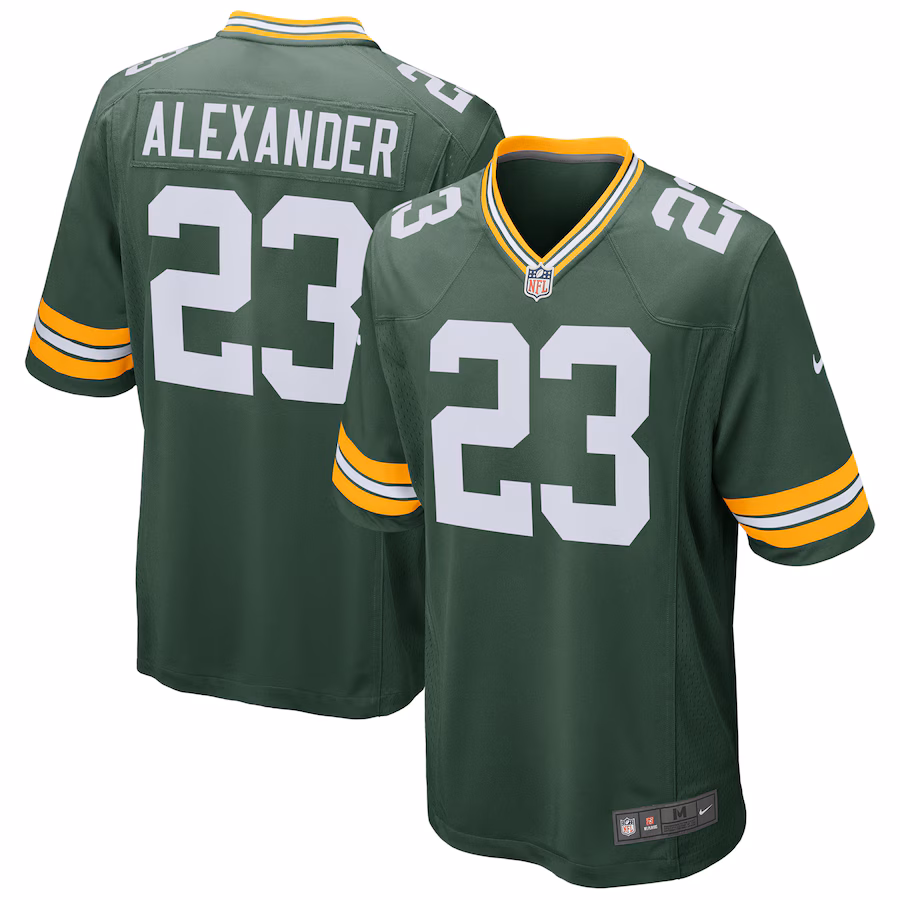 Men's Green Bay Packers Jaire Alexander Nike Green Game Jersey - Ujersey