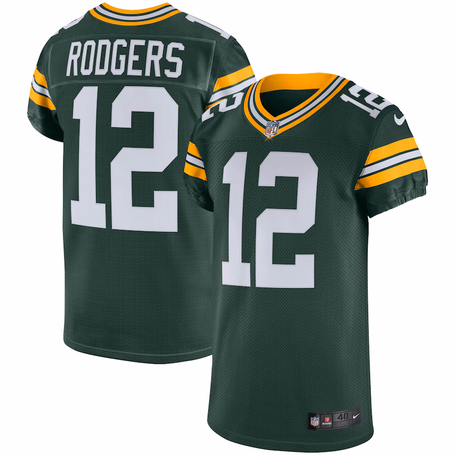 Men's Green Bay Packers Aaron Rodgers Nike Green Vapor Elite Jersey - Ujersey