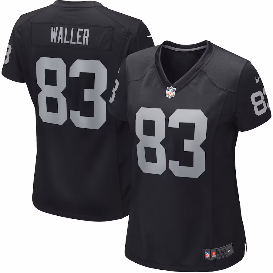 Women's Las Vegas Raiders Darren Waller Nike Black Player Jersey - Ujersey