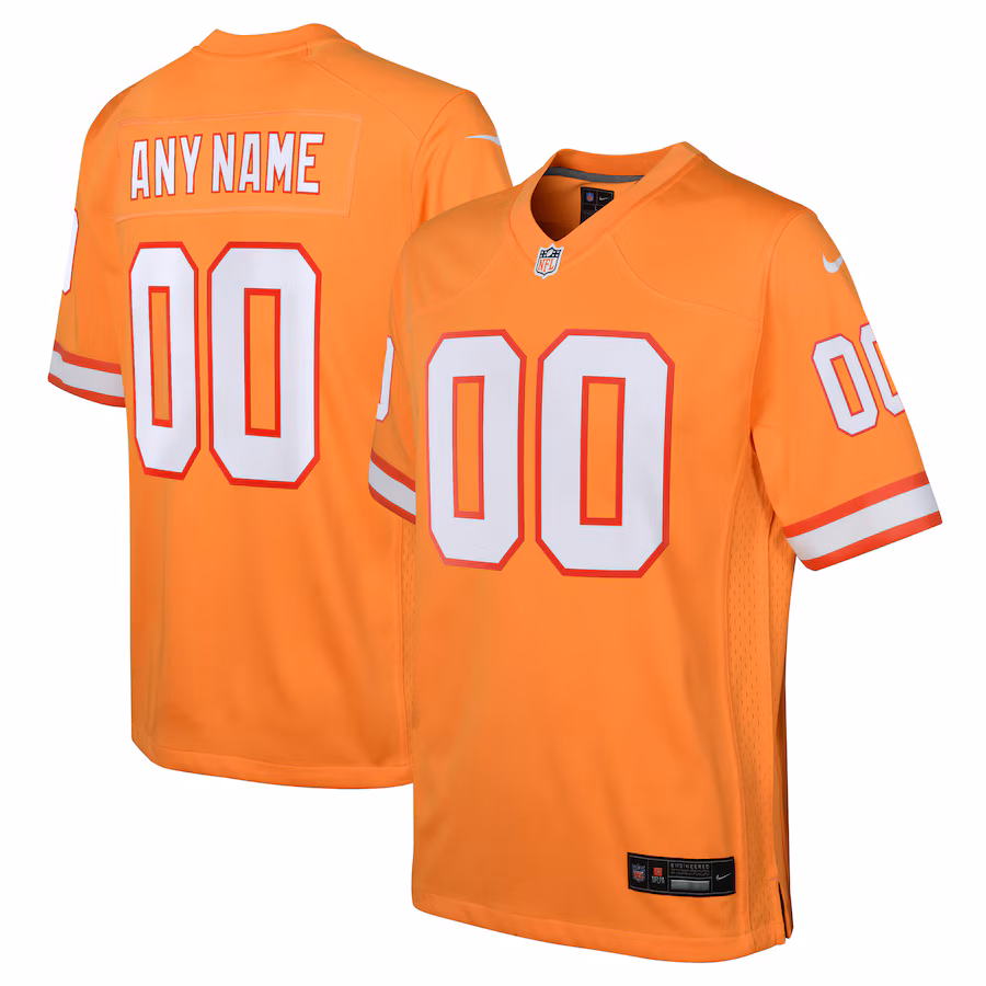 Youth Tampa Bay Buccaneers Nike Orange Custom Throwback Game Jersey - Ujersey