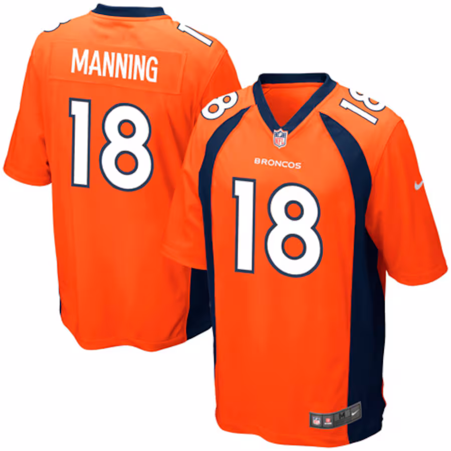 Youth Denver Broncos Peyton Manning Nike Orange Team Color Game Jersey - Ujersey