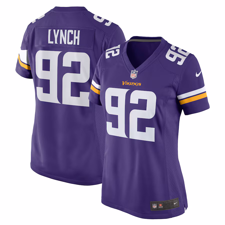 Women's Minnesota Vikings James Lynch Nike Purple Game Player Jersey - Ujersey