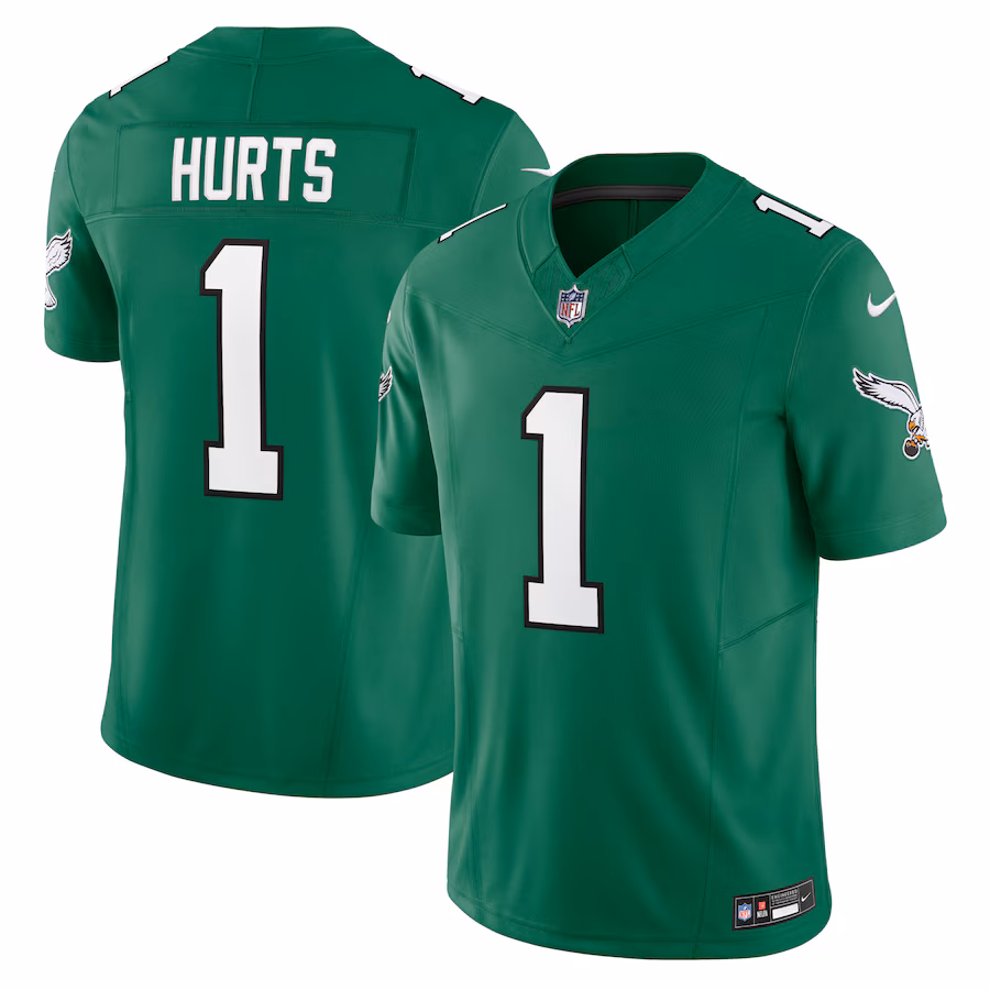 Men's Philadelphia Eagles Jalen Hurts Nike Kelly Green Vapor F.U.S.E. Limited Jersey - Ujersey