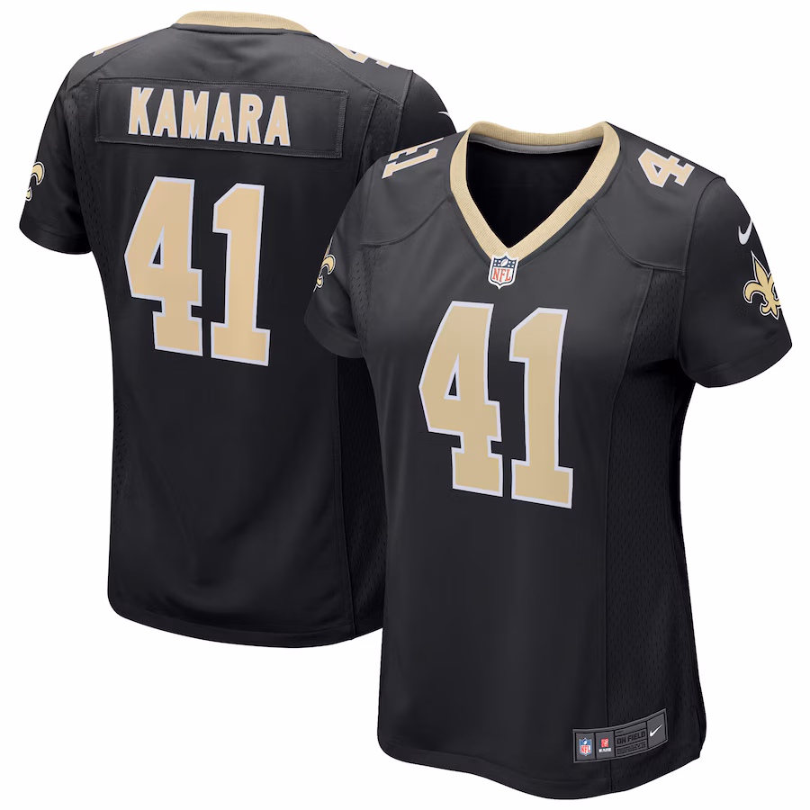 Women's Nike Alvin Kamara Black New Orleans Saints Game Jersey - Ujersey