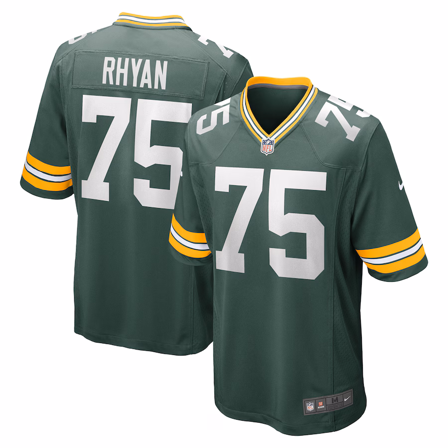 Men's Green Bay Packers Sean Rhyan Nike Green Game Player Jersey - Ujersey
