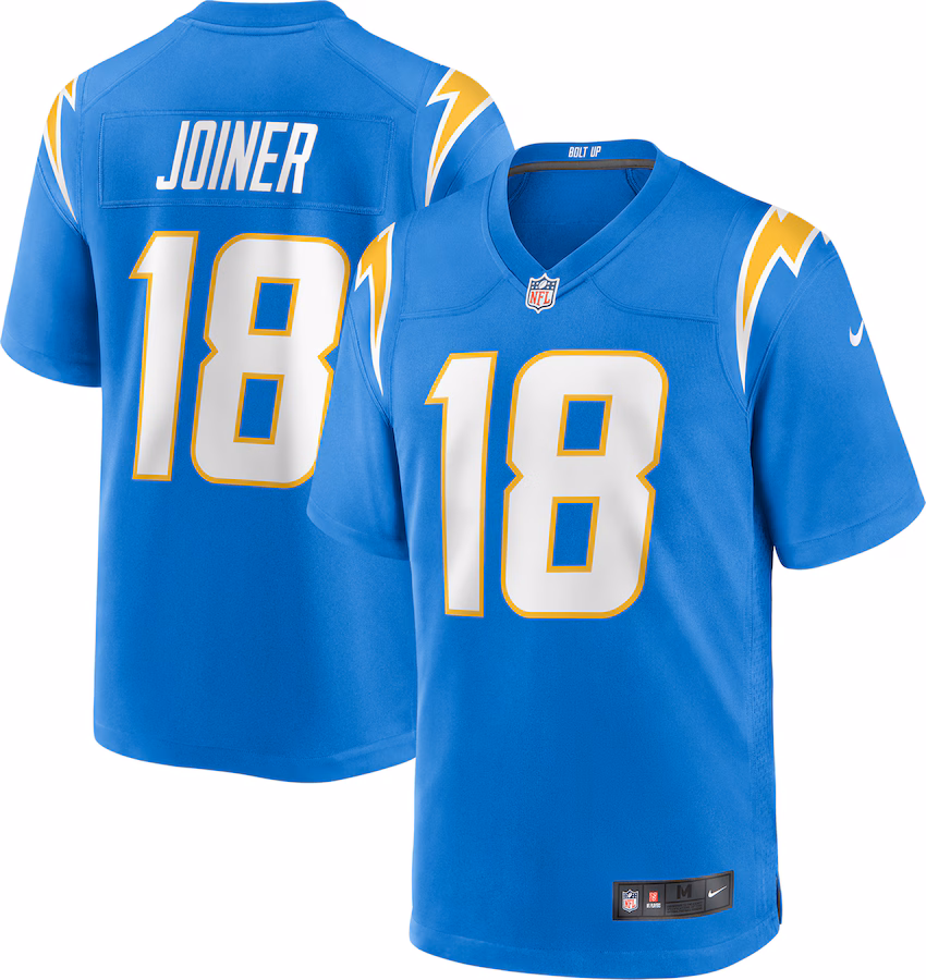Men's Los Angeles Chargers Charlie Joiner Nike Powder Blue Game Retired Player Jersey - Ujersey