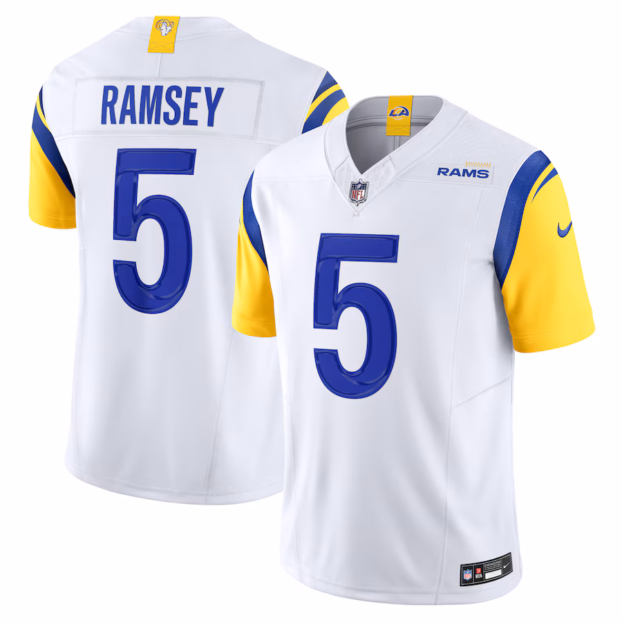 Men's Los Angeles Rams Jalen Ramsey Nike White Vapor F.U.S.E. Limited Jersey - Ujersey