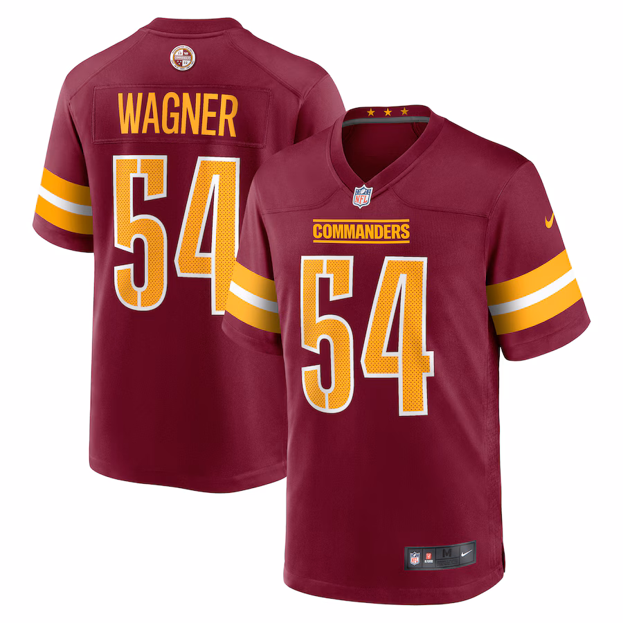 Men's Washington Commanders Bobby Wagner Nike Burgundy Game Player Jersey - Ujersey