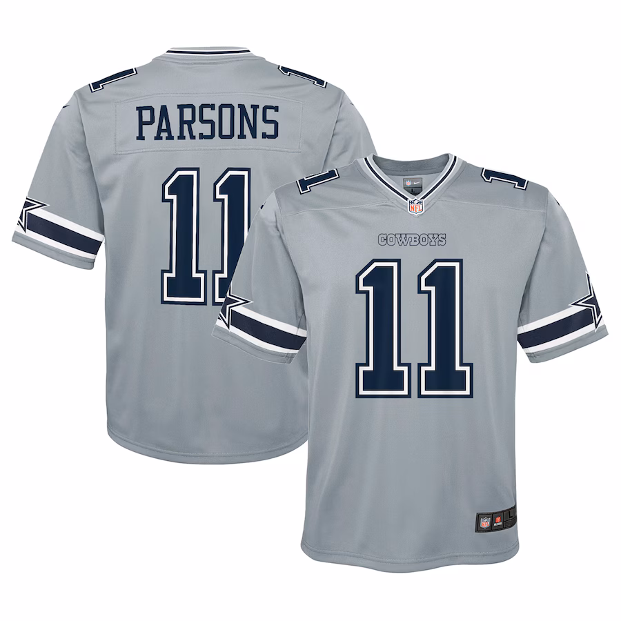 Youth Dallas Cowboys Micah Parsons Nike Gray Inverted Game Jersey - Ujersey