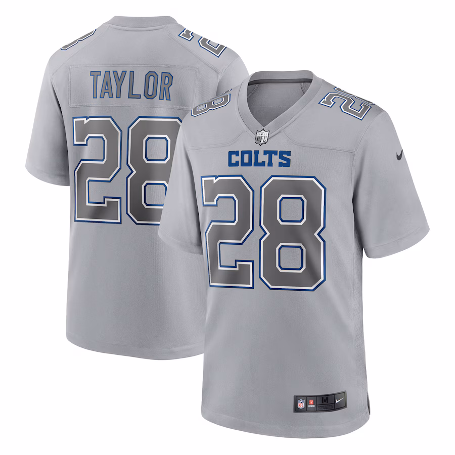 Men's Indianapolis Colts Jonathan Taylor Nike Gray Atmosphere Fashion Game Jersey - Ujersey